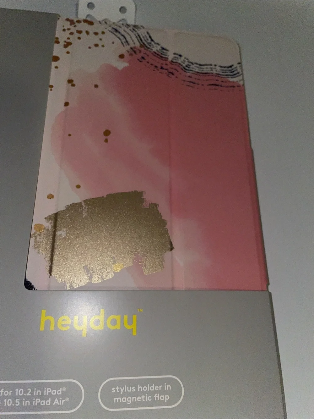 heyday Pink and Gold Abstract Tablet Case for 10.2